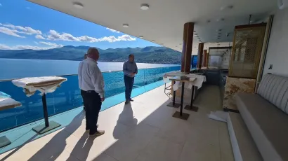 Vladimir Bilek. Bruno Marić i Jaroslav Třešňák na sastanku u Hilton Rijeka Costabella Beach Resort &amp; Spa/Foto: Vladimir Bilek