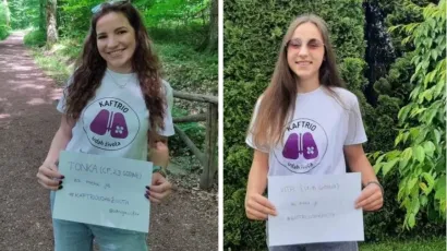 Tonka Vacka (23) iz Daruvara i Vita Domović (14) iz Dežanovca boluju od progresivne nasljedne bolesti - cistične fibroze i hitno im treba lijek kojeg još nema u Hrvatskoj/Foto: Privatni album