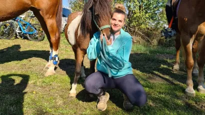 Sarah je zajedno sa svojom ekipom sudjelovala na manifestaciji Jesen na Bilogori/Foto: Facebook Konjički klub Motus