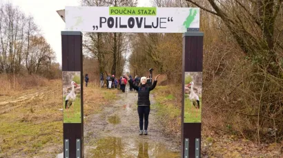 Nena Salopek na ulazu u poučnu stazu Poliovlje/Foto: Igor Tomek
