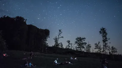 Velik broj Daruvarčana uživao je u kiši meteora, a vrijeme im je itekako išlo na ruku/Foto: Saša Selihar