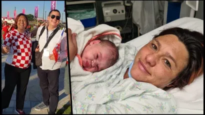 Vlatka Tokić rodila je za punog mjeseca kćer Lunu/Foto: Privatni album