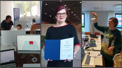 Daruvarska nastavnica Alenka Njegovac dobitnica je prestižne nagrade za tehničku kulturu Faust Vrančić/ Foto: Privatni album