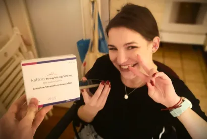 Presretna Tonka snimila se danas samo za MojPortal.hr. Osmijeh govori sasvim dovoljno koliko joj je dobra lijek učinio/Foto: Privatni album