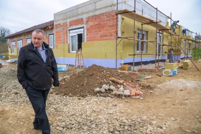 Gradonačelnik na gradilištu novog vrtića u Dragancu/Foto: Grad Čazma