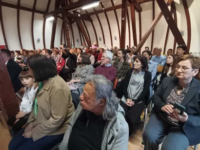 Gimnazijska kupola bila je premala za sve koji su željeli čuti sve o bilogorskim uskrsnim običajima/Foto: Slavica Trgovac Martan