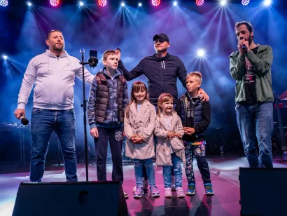 Zaprešić Boysi na binu su doveli i djecu iz publike /Foto: Saša Selihar