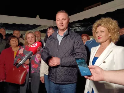 Marušić je zahvalio biračima, obitelji, koalicijskim partnerima i suradnicima/Foto: Slavica Trgovac Martan