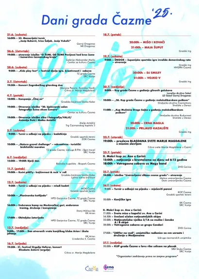 Svi ste dobrodošli/Foto: Grad Čazma