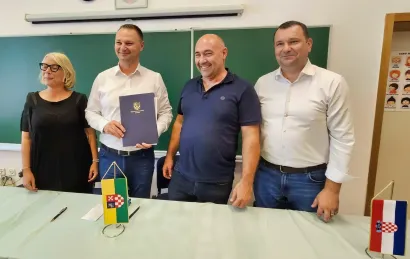 Kornelija Častek, Marko Marušić, Vladimir Bijelić, Damir Lneniček/ Foto: Nikica Puhalo/MojPortal.hr