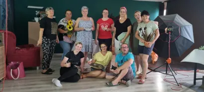 Na snimanju za jednu od kuharica/Foto: Privatni album