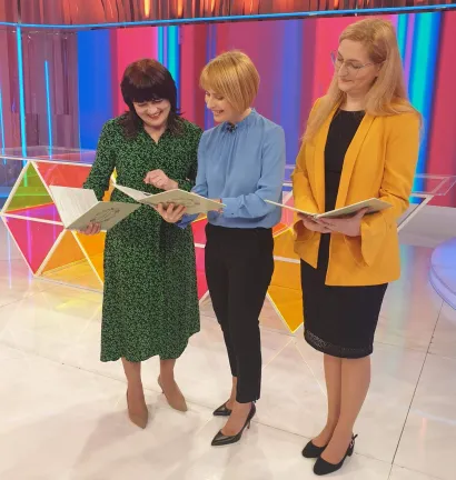 Uoči predstavljanja mađarske kuharice na Hrvatskoj radioteleviziji/Foto: Privatni album