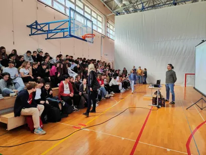 Manuel često održava predavanja za djecu/Foto: Privatni album