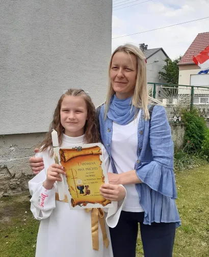 Ivina prva pričest/Foto: Obitelj Brletić