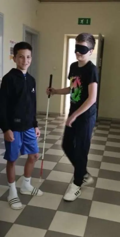 Učenici su naučili puno o slijepim osobama/Foto: Udruga slijepih Pakrac-Lipik