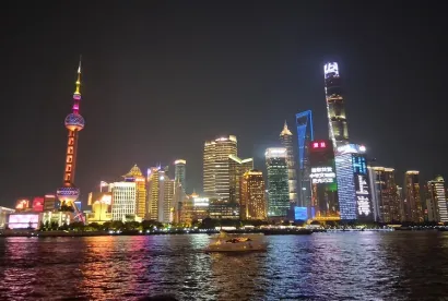 Noćni pogled na Pudong/Foto: Jana Prević Finderle