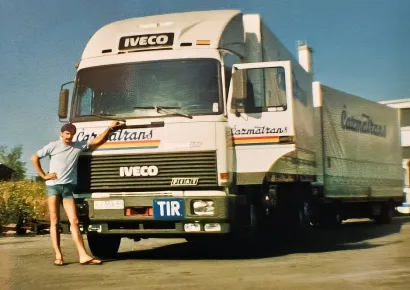 Ispred kamiona u Iraku/Foto: Privatni album