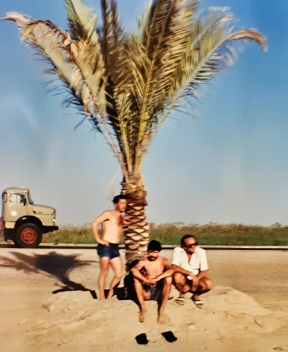 Odmor kraj palme u Iraku/Foto: Privatni album