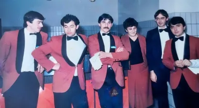 S lijeva: Štula, Šarčević, Marko, Dragica "Tetka", Frane Pešut i Vlado Kosijer/Foto; Privatni album