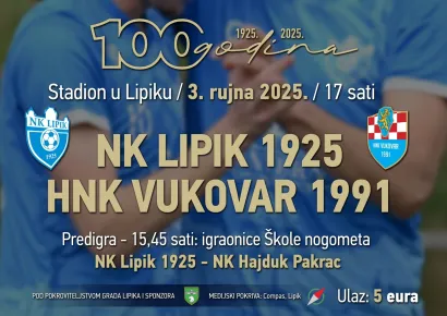 Ne propustite ovu važnu obljetnicu za nogometni klub iz Lipika
