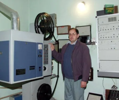 Iza projektora bejlovarskog kina ''Gorica''/Foto: Privatni album