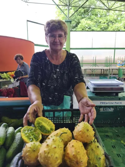 Egzotično voće na daruvarsku tržnicu stiže iz Ilovskog Klokočevca/Foto: Gradska tržnica Daruvar