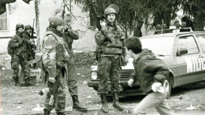 Arhivske fotografije prvih ratnih dana u Pakracu 1991. godine/Foto: Arhiv Grada Pakraca