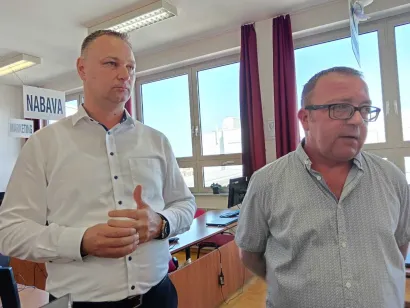 Župan Marko Marušić i ravnatelj EBB-a Vladimir Štefanec/Foto: Slavica Trgovac Martan