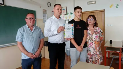 Ivan je prošlu godinu tavršio s 5.0/Foto: Slavica Trgovac Martan 