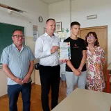 Ivan je prošlu godinu tavršio s 5.0/Foto: Slavica Trgovac Martan 