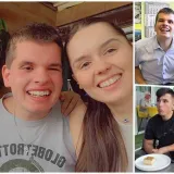 Lovro sa svojim novim prijateljima/Foto: Privatni album