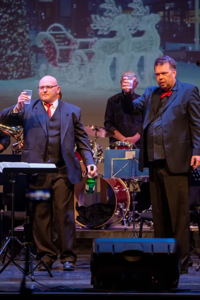 Orkestrom je ravnao prof. Danijel Rajković (desno)/ Foto: Predrag Uskoković/Grad Daruvar