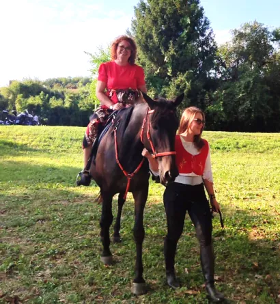 Dalija na konju, a vodi ju Tea Vitina/Foto: Privatni album