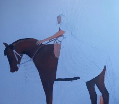 Dalijina slika u nastajanju/Foto: Privatni album