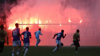 Detalj s jučerašnje utakmice u Predavcu/Foto: Zeljko Hajdinjak/CROPIX