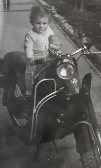 Jitka je od malena voljela motore, a kada je odrasla bajkeri su joj bili omiljeno društvo(Foto: Privatni album