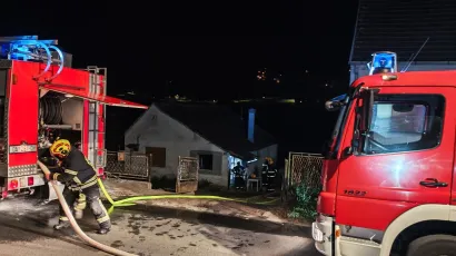 Vatrogasci su brzo stavili vatru pod kontrolu/Foto: DVD Pakrac