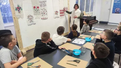 Održane su zanimljive radionice za najmlađe/Foto: KUD Miklouš