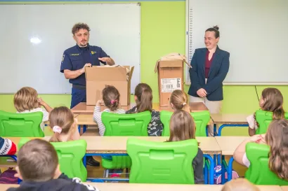 Posebni gosti stigli su u OŠ Čazma/Foto: Davor Kirin