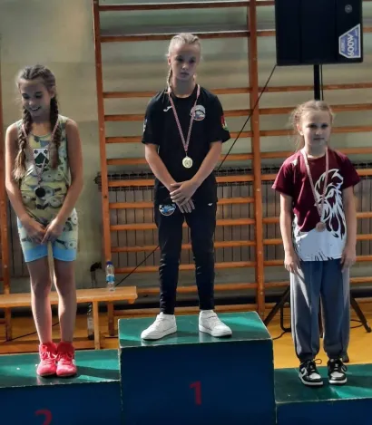 Nikka na pobjedničkom postolju/Foto: Hrvački klub Čazma