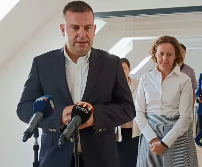 Bjelovarski gradonačelnik zahvalio je ministrici na potpori u realizaciji važnih projekata/Foto: Slavica Trgovac Martan