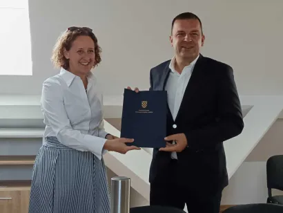 Ministrica je u goste stigla s novim ugovorom/Foto: Slavica Trgovac Martan