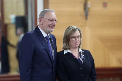Davor Božinović i Catherine de Bolle/Foto: Ranko Šuvar/CROPIX