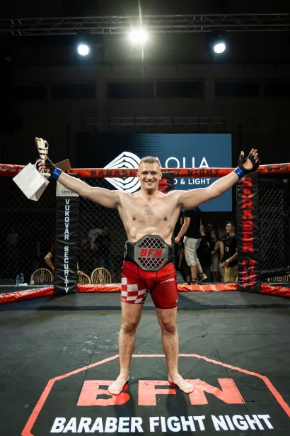 Leon Krajačić, BFN prvak u poluteškoj kategoriji/Foto: Antonio Pejša/PHI Media