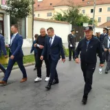 Čelnici Grada i Županije u Mimohodu pobjednika/ Foto: Deni Marčinković