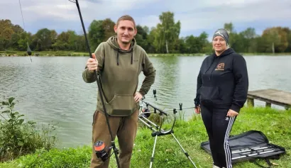 Danijel i Petra Hynek, zajedno u braku, zajdno u ribolovu/Foto: Nikica Puhalo/MojPortal.hr