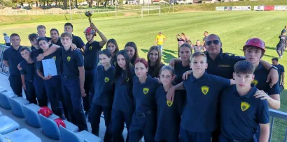 25. Susret vatrogasne mladeži i podmlatka Republike Hrvatske i Republike Slovenije, koji je održan 20. rujna 2025. u Bjelovaru/Foto: DVD Daruvar