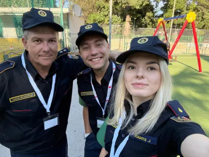 Ekipa vatrogasnih sudaca za vatrogasne igrice među kojima je i članica DVD-a Daruvar Leonarda Stranjik/Foto: DVD Daruvar