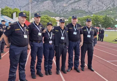 Vatrogasni suci iz Vatrogasne zajednice BBŽ-a, među kojima su dva člana DVD-a Daruvar i to Mladen Uršan, zapovjednik DVD-a Daruvar i Zdenko Brandejs, zapovjednik JVP Daruvar i VZ Daruvar/Foto: DVD Daruvar