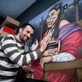 Nikola Plečko, ilustrator i dizajner koji se krije iza pseudonima Nik Titanik/Foto: Goran Mehkek/CROPIX